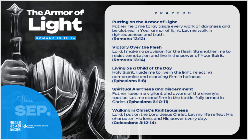 September Theme: The Armor Of Light